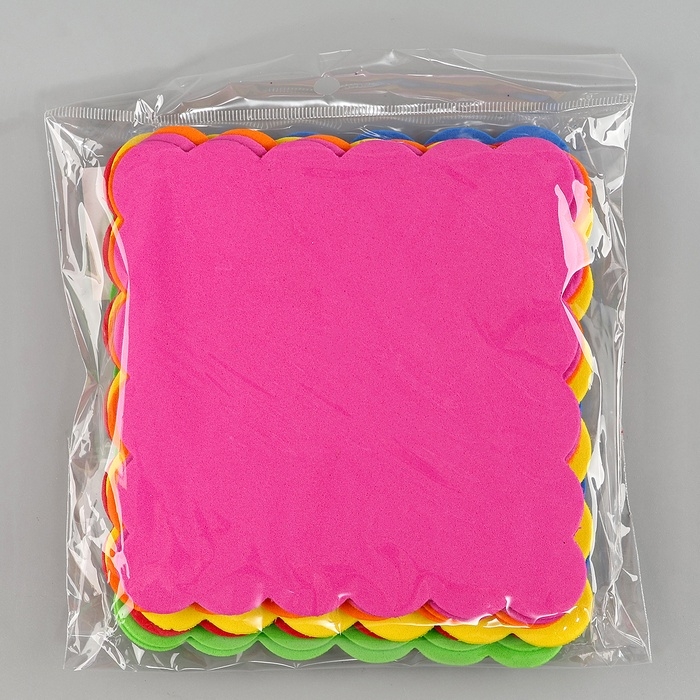 Набор фигурок из EVA Набор фигурок из EVA "Квадрат", 12 шт, цвет МИКС