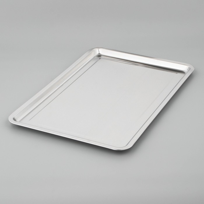 Поднос из нержавеющей стали, 59,5×39,5×1,5 см Поднос из нержавеющей стали, 59,5×39,5×1,5 см