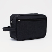 Косметичка на молнии, наружный карман, цвет чёрный Косметичка на молнии, наружный карман, цвет чёрный