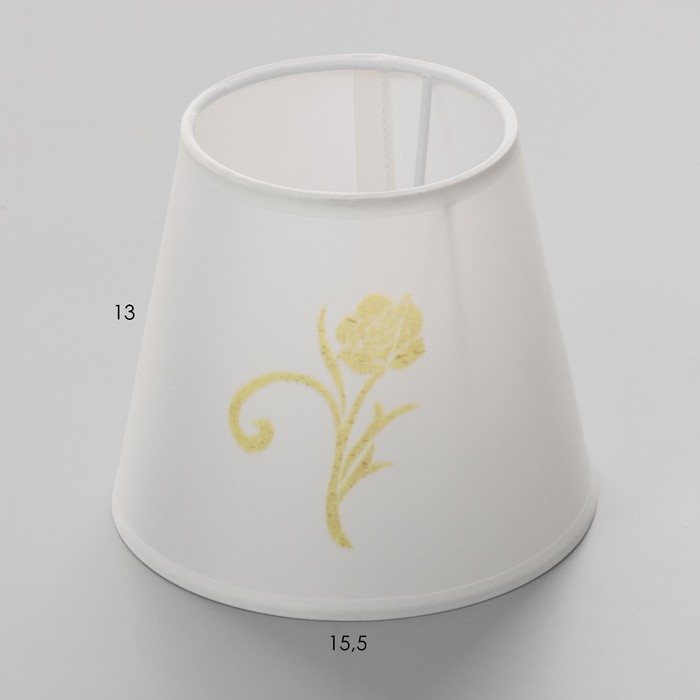 Абажур Абажур "Роза" белый Е14 15х15х13 см
