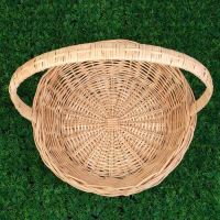 Корзина &laquo;Продуктовая&raquo;, Dдно=28, Dверх= 41 см, H=10/44 см, ручное плетение, лоза
