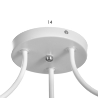 Люстра "Дебра" 3х60Вт Е27 Белый 48х48х22см Люстра "Дебра" 3х60Вт Е27 Белый 48х48х22см