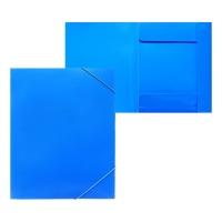 Папка-короб на резинке А4, 500мкм, Calligrata, корешок 25 мм, до 230 листов, тиснение "песок", синяя Папка-короб на резинке А4, 500мкм, Calligrata, корешок 25 мм, до 230 листов, тиснение "песок", синяя