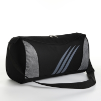 Сумка спортивная на молнии, регулируемый ремень, средний размер, цвет чёрный/серый Сумка спортивная на молнии, регулируемый ремень, средний размер, цвет чёрный/серый