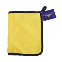 Тряпка для мытья авто, CARTAGE, микрофибра, 400 г/м&sup2;, 20&times;30 cм, желто-серая