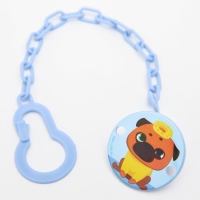 Держатель для соски - пустышки «ТРЕНД. Собачки», на цепочке, виды МИКС Держатель для соски - пустышки «ТРЕНД. Собачки», на цепочке, виды МИКС