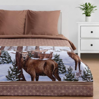 Постельное белье Этель евро &laquo;Олени&raquo; 200*215 см, 240*220 см, 70*70 см - 2 шт