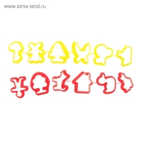 Формочки для лепки, 12 штук Формочки для лепки, 12 штук