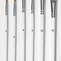 Набор кондитерских кисточек для декорирования Доляна «Ларсон», 6 шт, цвет белый Набор кондитерских кисточек для декорирования Доляна «Ларсон», 6 шт, цвет белый