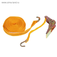 Стяжка груза с механизмом 110 мм, ширина ленты 25 мм, нагрузка 400/800 кг, длина 6 м Стяжка груза с механизмом 110 мм, ширина ленты 25 мм, нагрузка 400/800 кг, длина 6 м