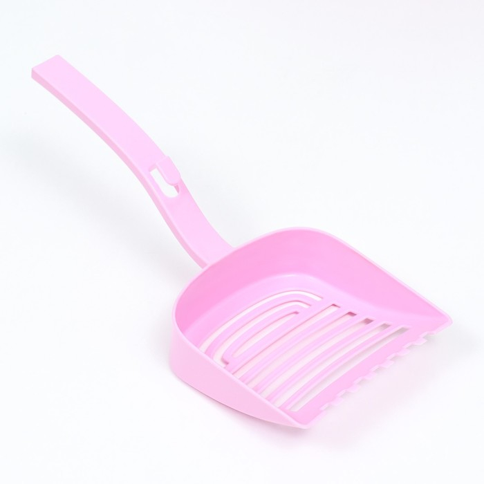 Туалет для кошек фигурный с бортом с совком, 54 х 38 х 20 см, бело-розовый Туалет для кошек фигурный с бортом с совком, 54 х 38 х 20 см, бело-розовый