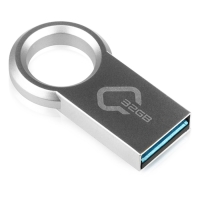 Флешка Qumo Ring, 32 Гб, USB3.0, металлик Флешка Qumo Ring, 32 Гб, USB3.0, металлик