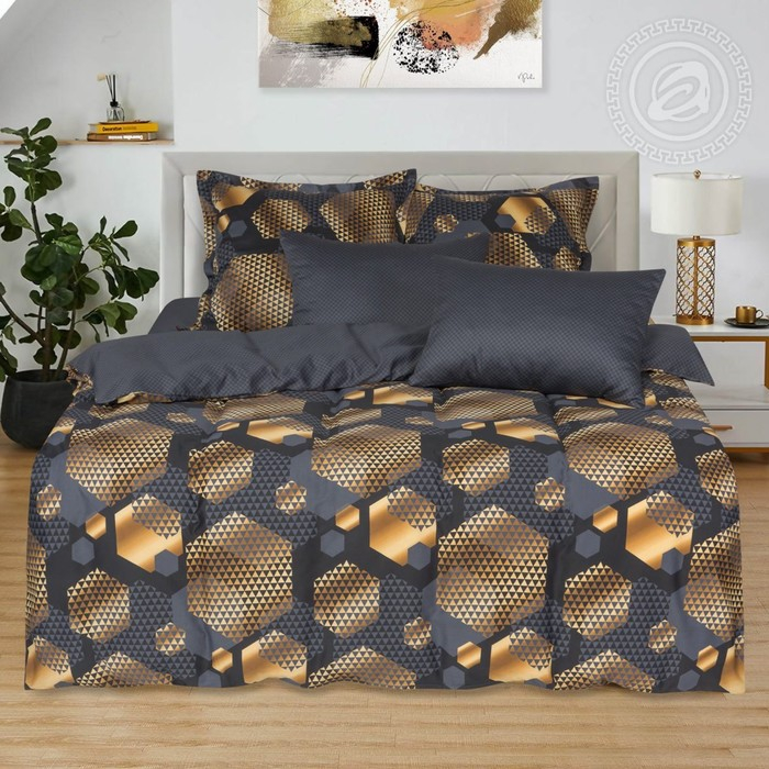 Постельное бельё евро &laquo;Альберт&raquo; 200х215см, 220х240см, 70х70см 2шт