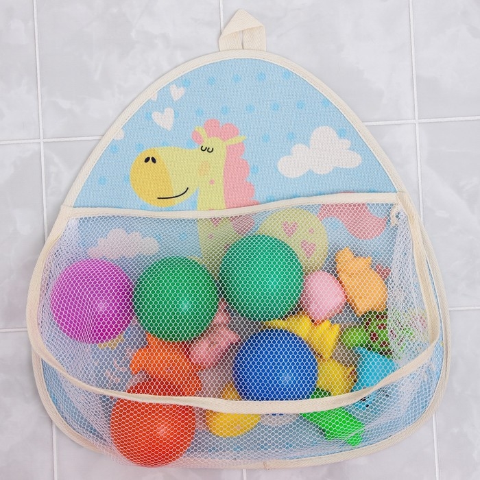 Сетка для хранения игрушек в ванной с петелькой &laquo;Лошадка&raquo;