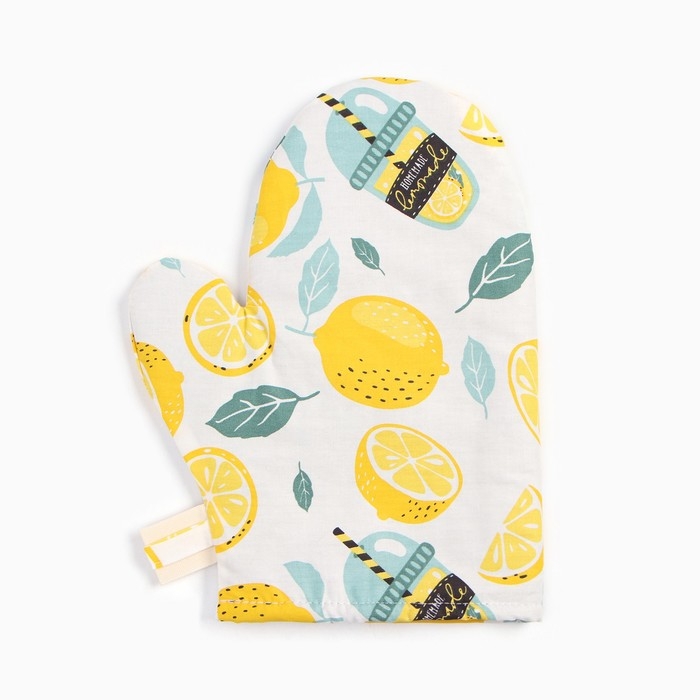 Варежка-прихватка Этель Варежка-прихватка Этель "Лимонад" 20х28 см, 80% хл, 20% пэ, сатин 110 г/м2