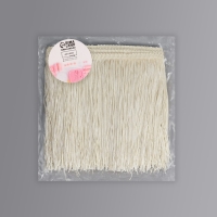 Тесьма декоративная &laquo;Бахрома&raquo;, 20 см, 5 &plusmn; 0,5 м, цвет бежевый