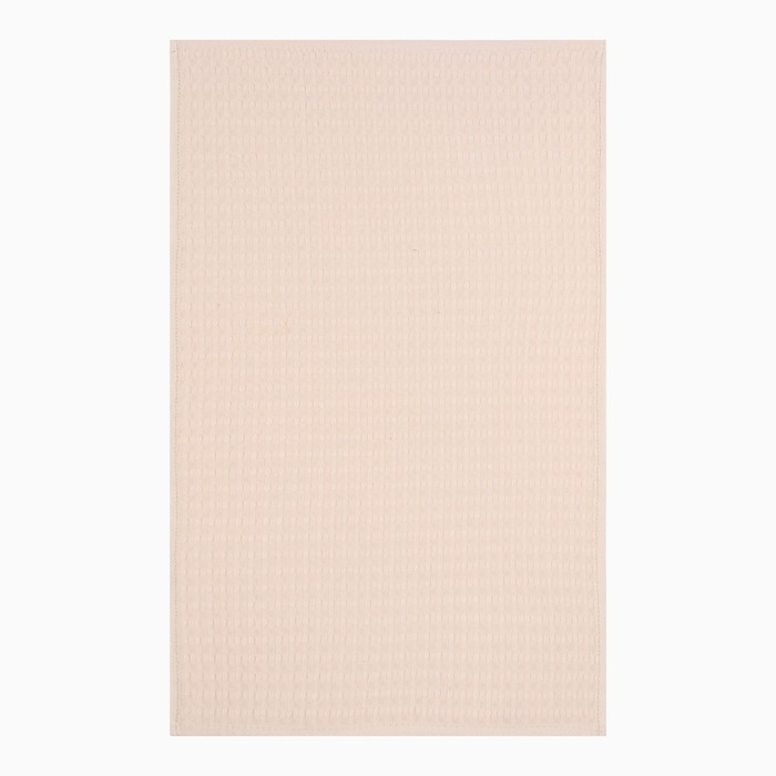 Новогодний подарок. Набор кухонных полотенец Доляна, цвет бежевый, 35х60 см - 4шт, 100% хл, вафля 220 г/м2