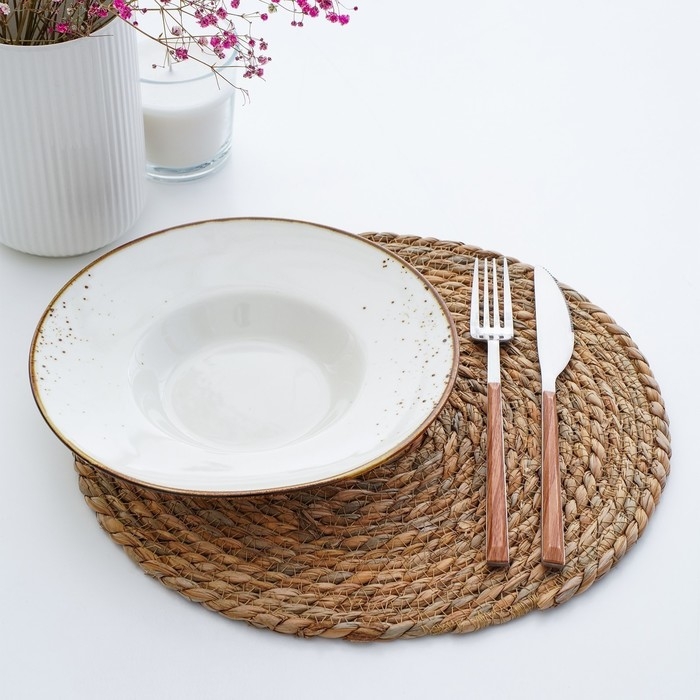 Салфетка сервировочная на стол &laquo;Жгут&raquo;, d=30&times;0,5 см