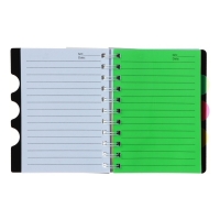 Блокнот на гребне А6, 100 листов, линия, обложка пластик, с разделителями "Граффити", МИКС Блокнот на гребне А6, 100 листов, линия, обложка пластик, с разделителями "Граффити", МИКС