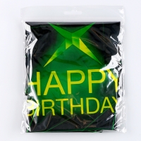 Набор воздушных шаров «Happy birthday», чёрно-зелёный, фольга, латекс, 14 шт. Набор воздушных шаров «Happy birthday», чёрно-зелёный, фольга, латекс, 14 шт.