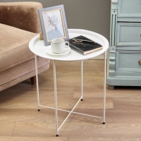 Столик журнальный, поднос белый Столик журнальный, поднос белый