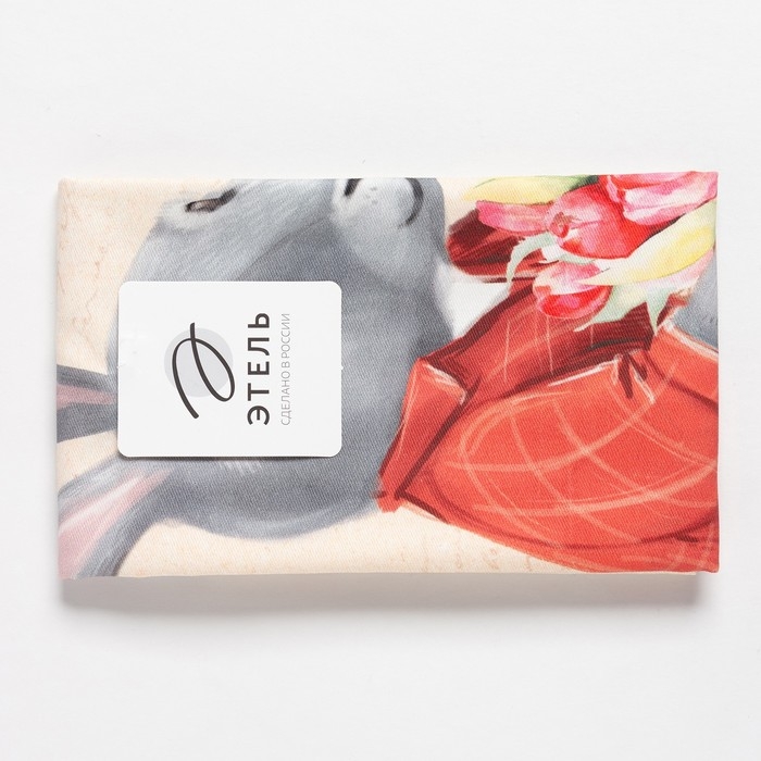 Полотенце "Этель" 8 Марта 40х73 см, 100% хл, саржа 190 гр/м2