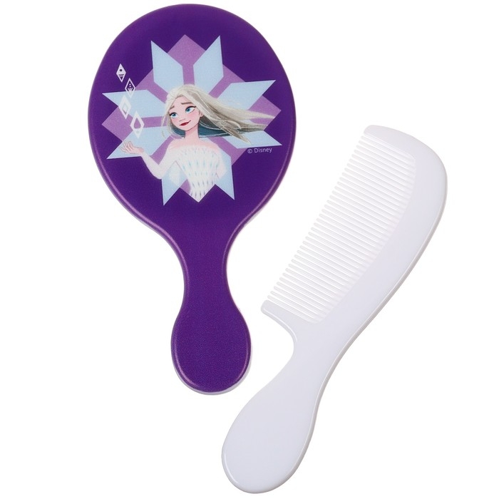 Подарочный набор: расческа и зеркало Подарочный набор: расческа и зеркало "Сказка рядом", Холодное сердце