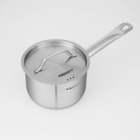 Ковш &laquo;Общепит&raquo;, 1,8 л, d=16 см, h=9 см, металлическая крышка, с теплораспределительным слоем, индукция