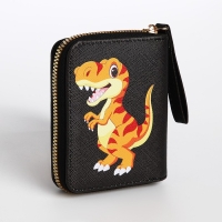 Кошелёк детский на молнии, цвет чёрный Кошелёк детский на молнии, цвет чёрный