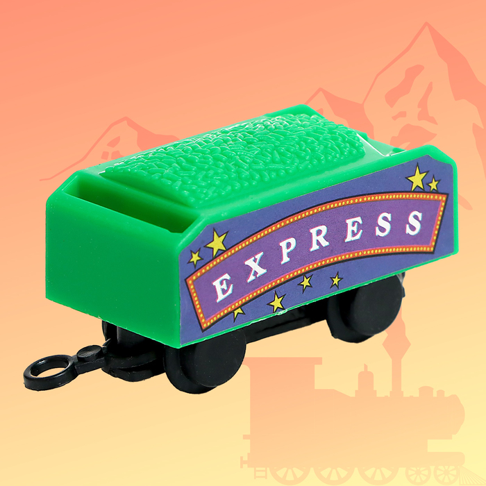 Железная дорога &laquo;Скорый поезд&raquo;, работает от батареек