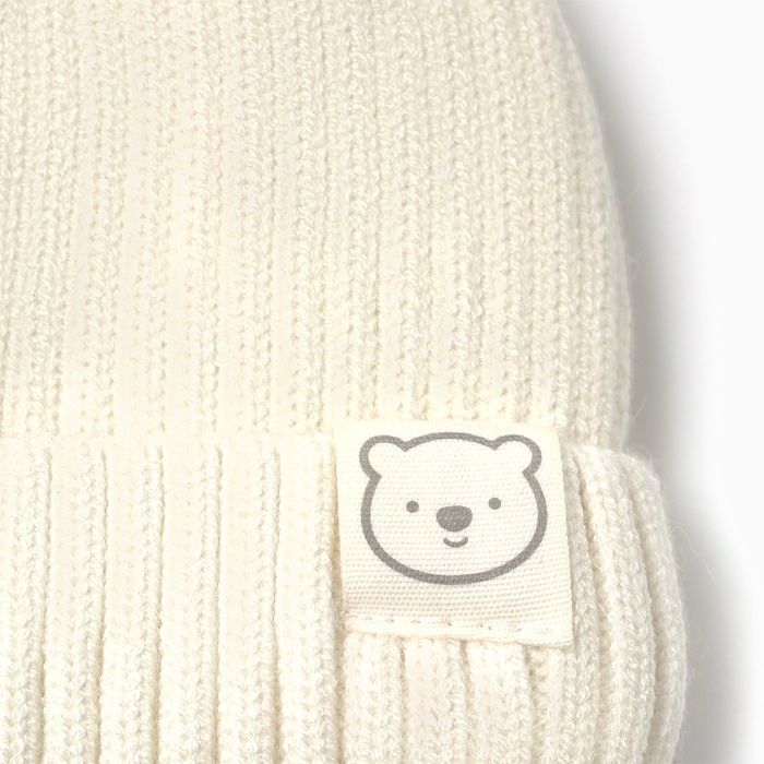 Шапка Крошка Я, р. 46-48см, 1-3 года, молочный