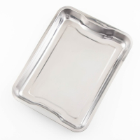 Поднос из нержавеющей стали, 39&times;29&times;4,5 см, 430 сталь