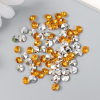 Декор для творчества в бутылочке "Стразы. Ярко-жёлтый" набор 250 шт d=0,6 см 4х3х3 см Декор для творчества в бутылочке "Стразы. Ярко-жёлтый" набор 250 шт d=0,6 см 4х3х3 см