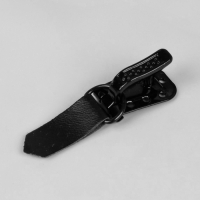 Крючки пришивные, металлические, для верхней одежды, 5 &times; 1,5 см, 6 шт, цвет чёрный