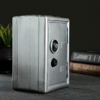 Копилка "Сейф" стальной, 12х10х18см Копилка "Сейф" стальной, 12х10х18см