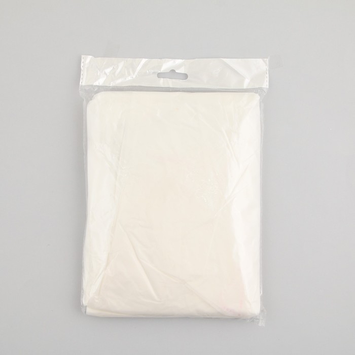 Дождевик взрослый укороченный &laquo;Свобода&raquo;, на кнопках, цвет белый, размер 42-48