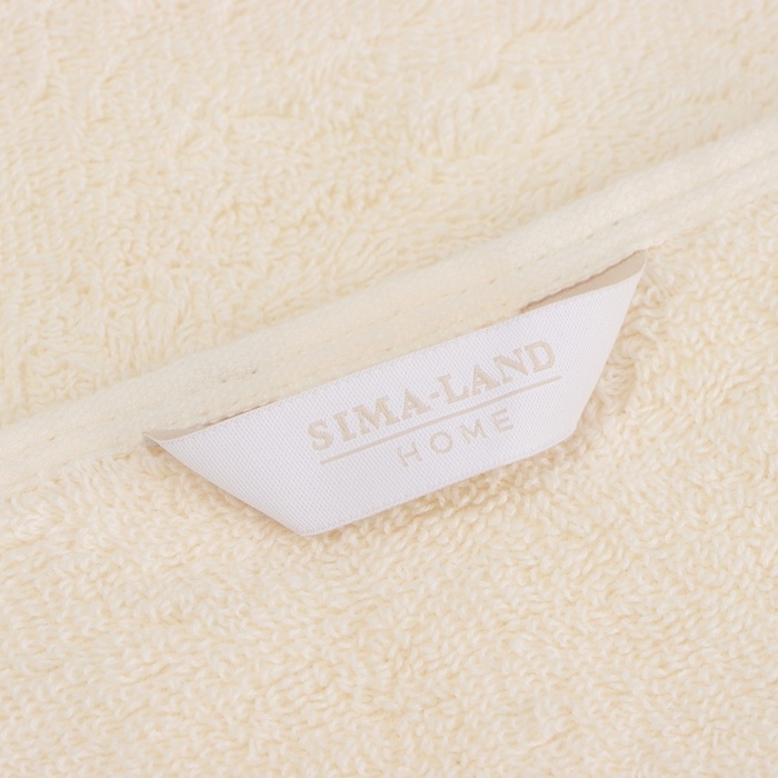 Полотенце махровое SL HOME: Classic "Айвори" 100х180 см, 100% хлопок, 530 г/м2