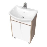 Тумба Spectrum Дели 55, дуб сонома/белый, балтика