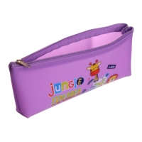 Пенал школьный на молнии "Зверушки", МИКС Пенал школьный на молнии "Зверушки", МИКС