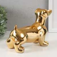 Копилка керамика "Такса золотая" 24,510,5х16,5 см Копилка керамика "Такса золотая" 24,510,5х16,5 см