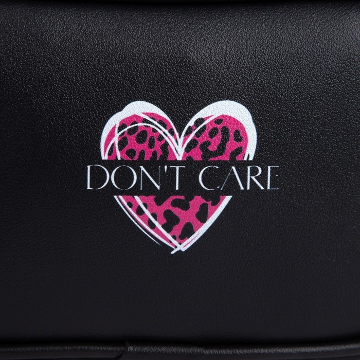Сумка детская для девочки Don't care, искусственная кожа, на ремешке, черная, 18х11х6 см Сумка детская для девочки Don't care, искусственная кожа, на ремешке, черная, 18х11х6 см