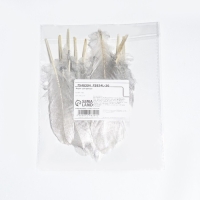 Перья для декора, серебро полная окраска , 13-15 см 10 шт Перья для декора, серебро полная окраска , 13-15 см 10 шт