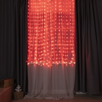 Умная гирлянда &laquo;Занавес&raquo; 2 &times; 2 м роса, IP20, серебристая нить, 400 LED, приложение, свечение RGB, USB