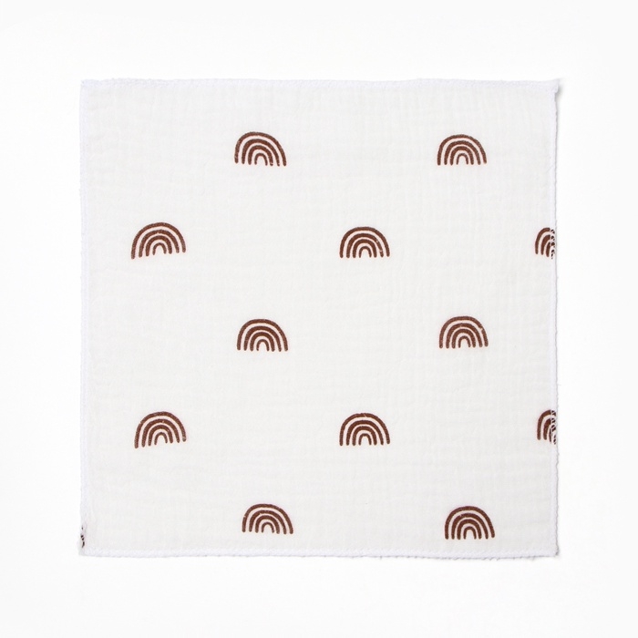 Набор платочков Крошка Я Boho Rainbow 20*20 см-5 шт, муслин, 100 % хлопок Набор платочков Крошка Я Boho Rainbow 20*20 см-5 шт, муслин, 100 % хлопок