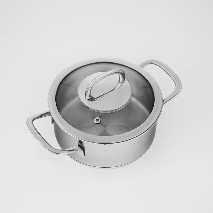 Кастрюля SAFIA, 1.2 л, d=16 cм, капсульное дно, индукция