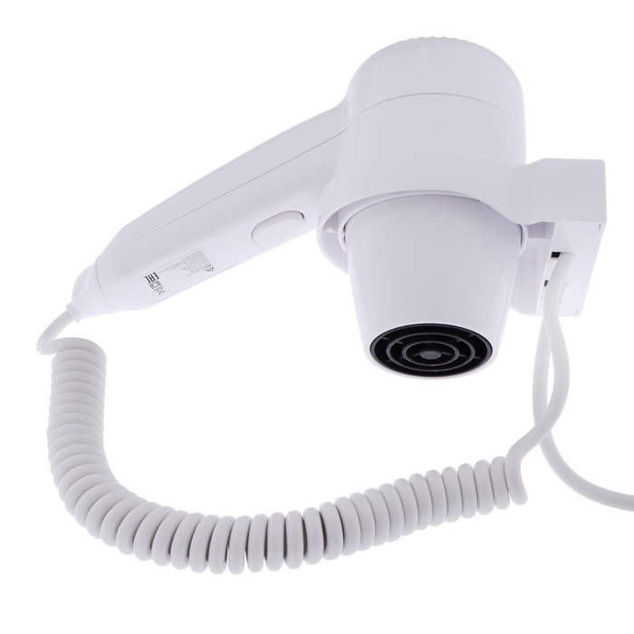 Фен настенный Luazon LGE-005, 1600 Вт, 2 скорости, крепление (в комплекте), белый Фен настенный Luazon LGE-005, 1600 Вт, 2 скорости, крепление (в комплекте), белый