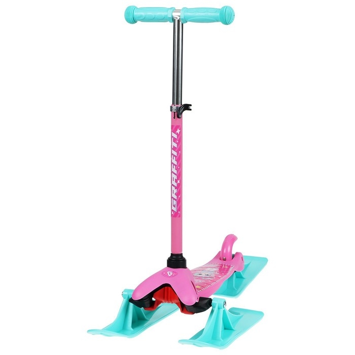 Самокат-снегокат 2 в 1 GRAFFITI «Девочка» Самокат-снегокат 2 в 1 GRAFFITI «Девочка»