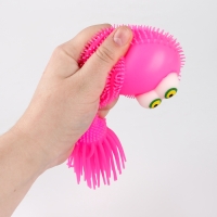 Мяч детский резиновый ёжка световой &laquo;Светись&raquo;, цвета МИКС , в шоубоксе