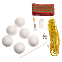 Набор для творчества &laquo;Ёлочные игрушки&raquo;, лоскутки, 6 шаров