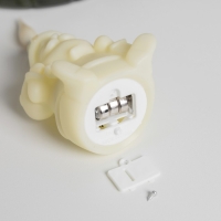 Светодиодная фигура &laquo;Дед Мороз&raquo; 5.5 &times; 12.5 &times; 5 см, пластик, батарейки AG13х3 (в комплекте), свечение тёплое белое